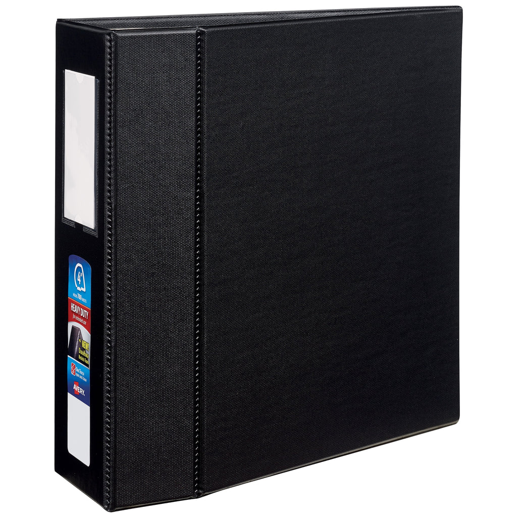 Heavy-Duty Black 4" Binder (79994)
