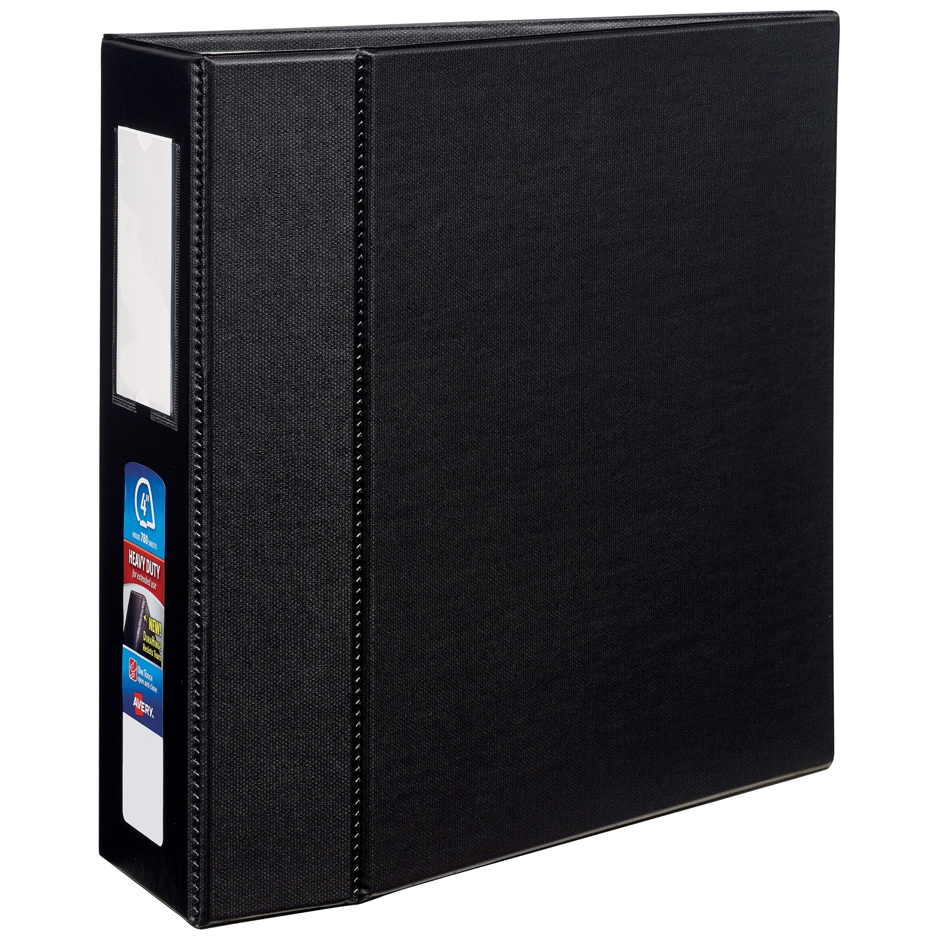 Heavy-Duty Black 4" Binder (79994)