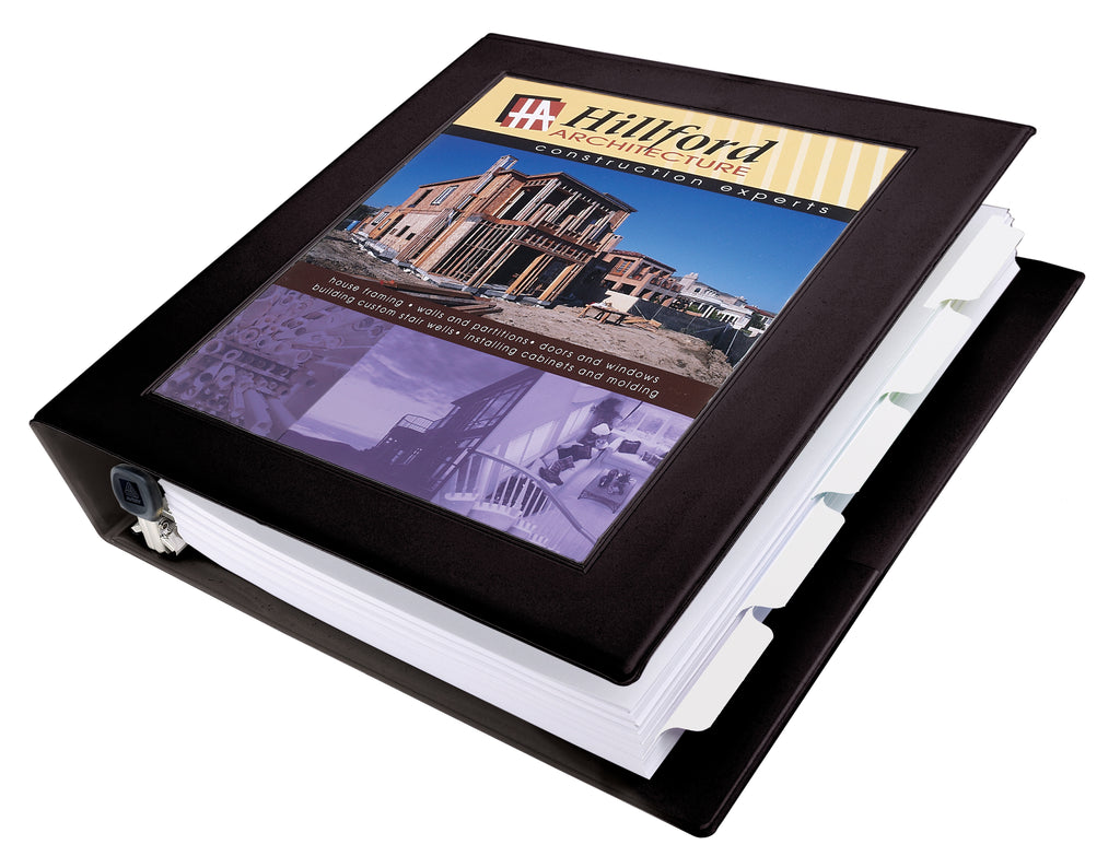 Framed View 3-Ring Binder, 1.5" EZD Rings, Black
