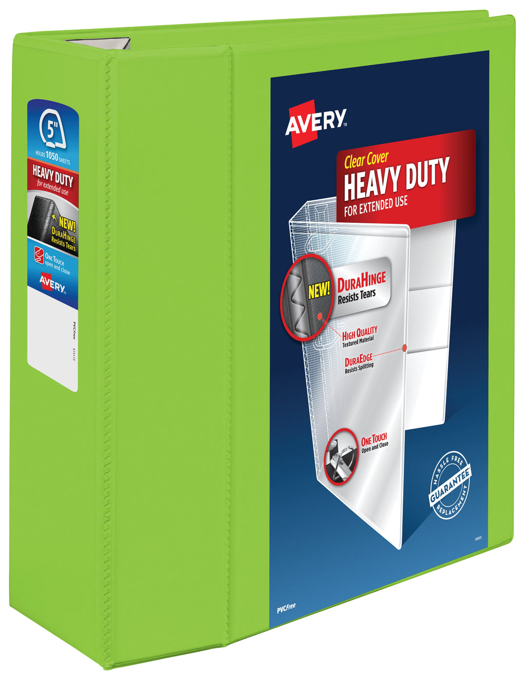Heavy-Duty View Chartreuse 5" Binder (79815)
