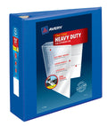 Heavy-Duty View Binder, 3" EZD Rings, Pacific Blue (79811)