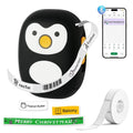 BAOKALER Label Maker, Label Printer with Tape Portable Bluetooth Mini Printer, Inkless Thermal Labeler for Home Office School