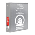 BAZIC 3-Ring View Binder with 2 Pockets, 1.5", Gray