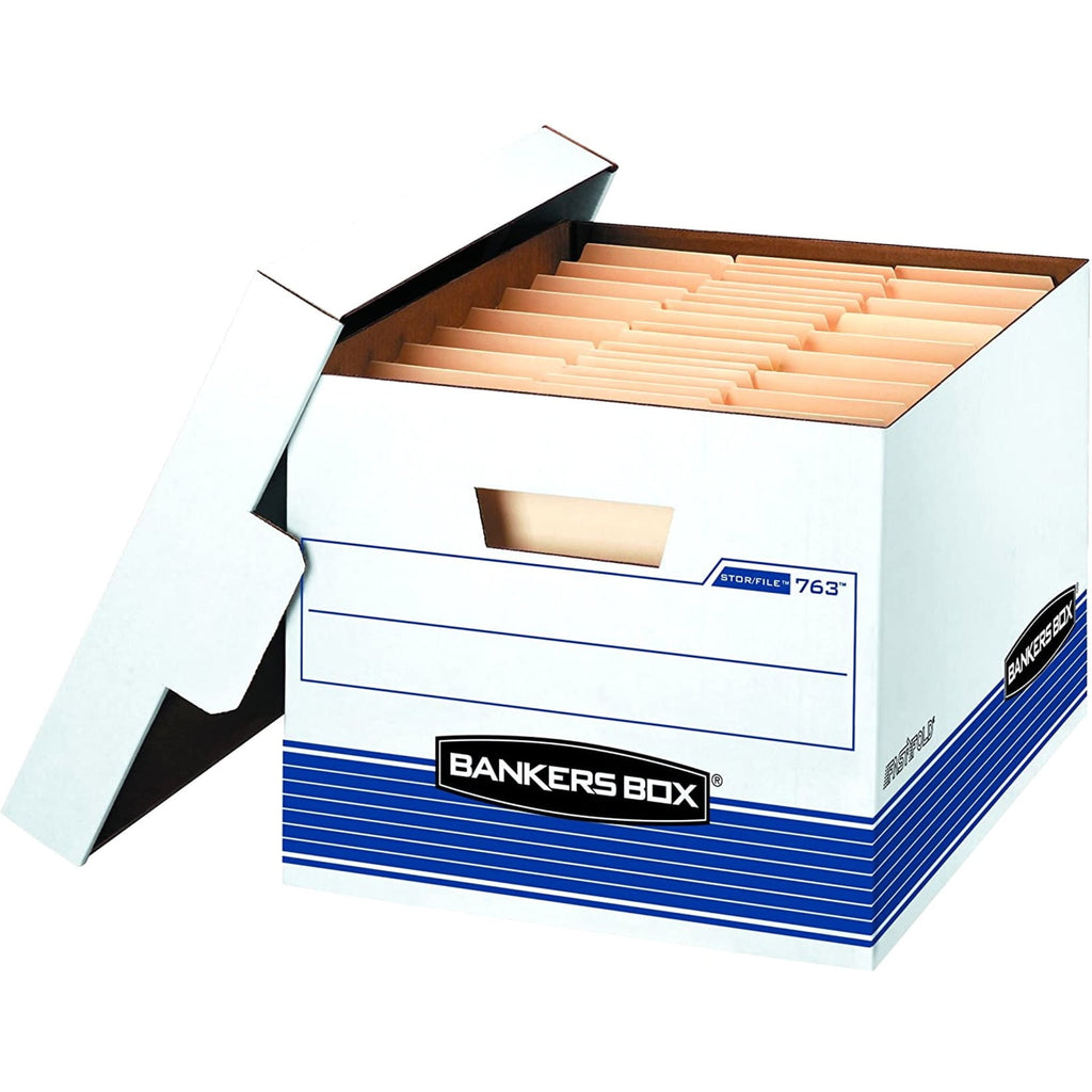30 Pack Stor/File Medium-Duty File Storage Boxes With FastFold Lift-Off Lid For Letter/Legal