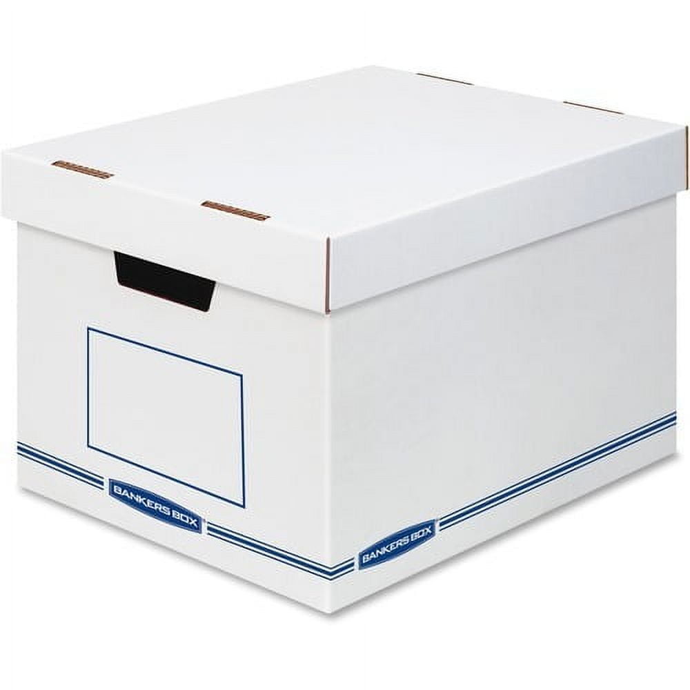 Organizers Storage Boxes, 12 / Carton, White,Blue