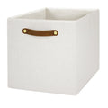 Collapsible Fabric Cube Storage Bin, Vanilla