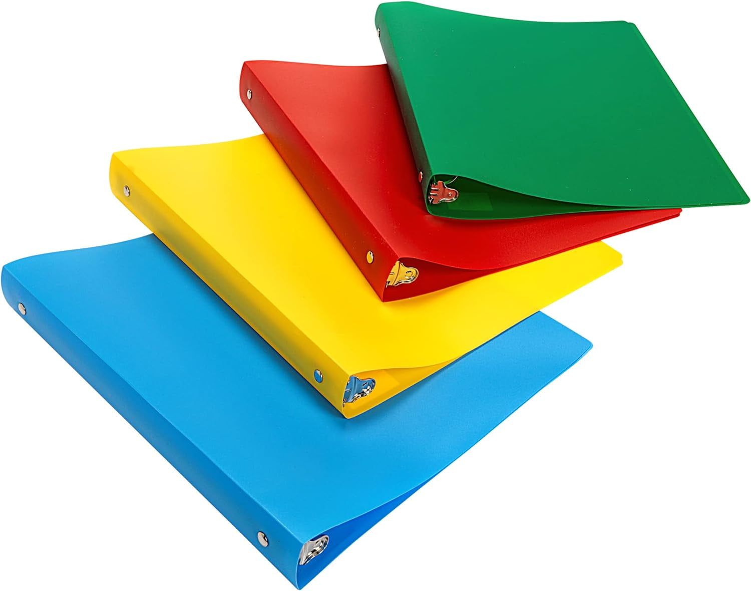 Binder, 1-Inch, Letter Size, 12-Pack, Assorted Colors