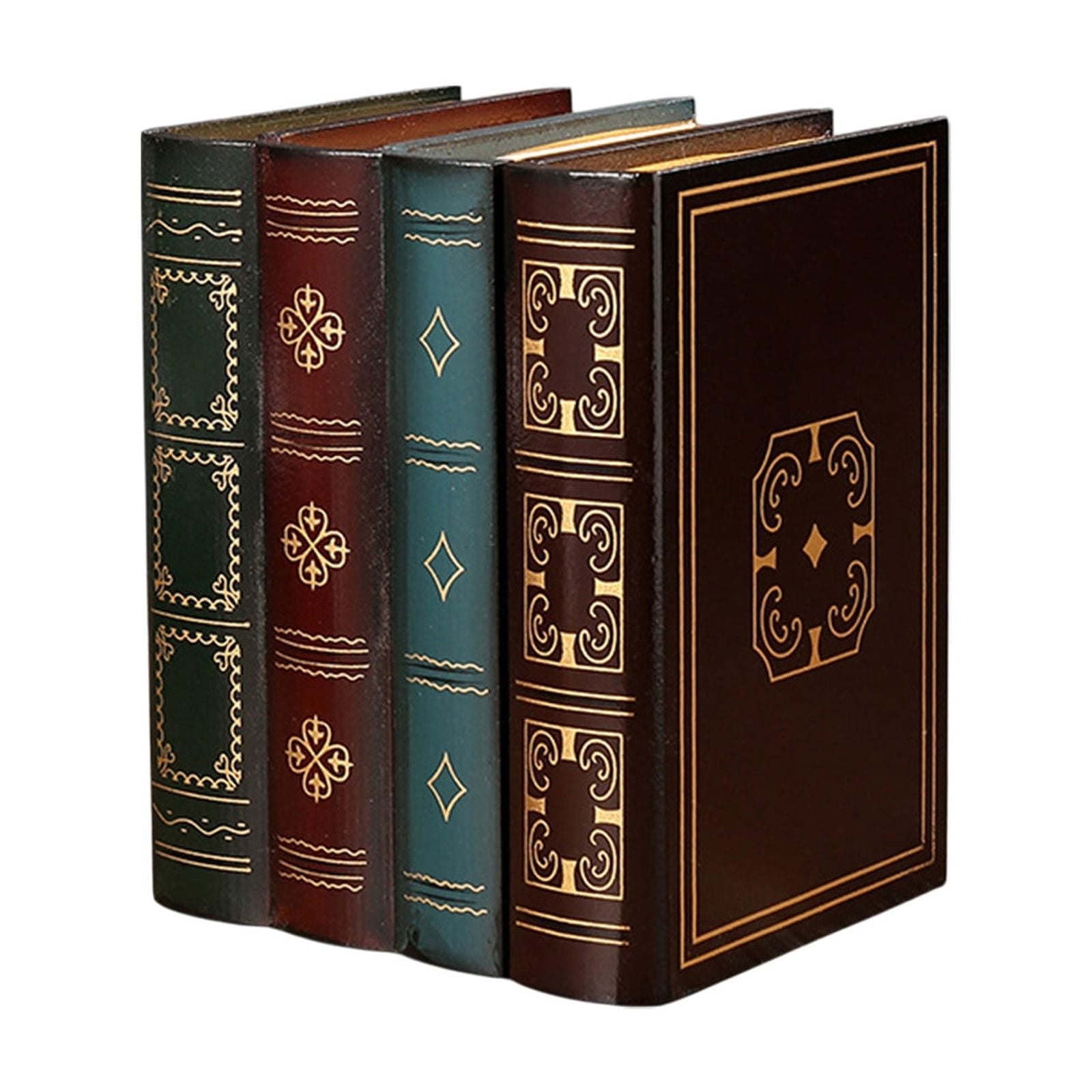 Book Box Book Shaped Storage Box Fake Book Decor Book Prop Hollow Book Decorative Box Vintage Book Novel Look Storage...
