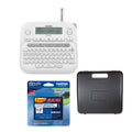 P-Touch Portable Label Maker with Laminated Tape and Storage Case