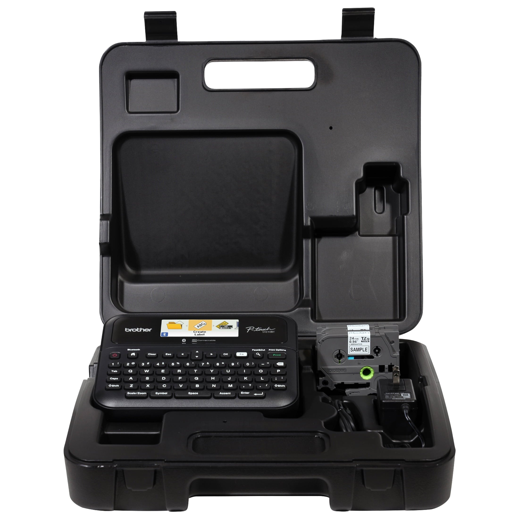 P-touch Business Professional Cected Label Maker with Bluetooth Cectivity, includes carry case and 4m Black Print on ...