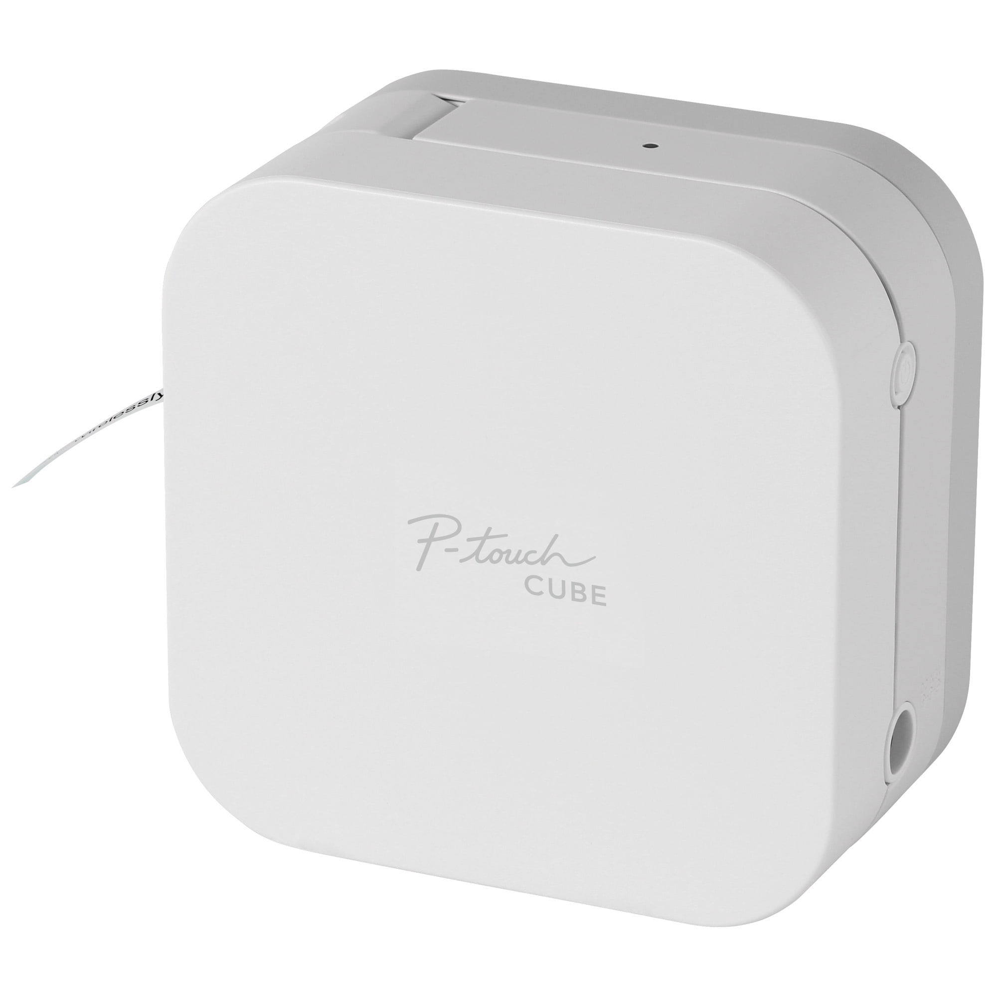 P-Touch Cube Smartphone Label Maker, Bluetooth Wireless Technology - White