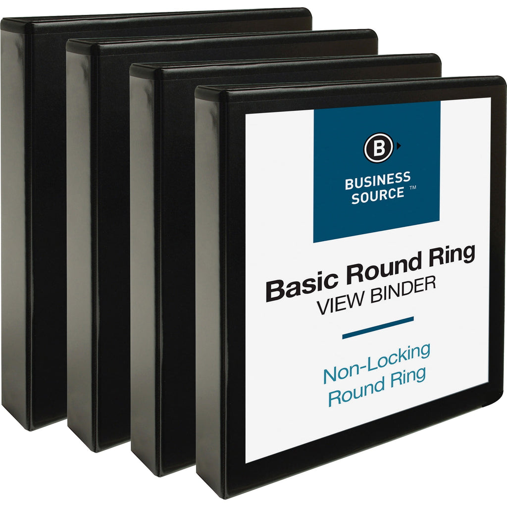 Round Ring View Binder - 1 1/2" Binder Capacity - Letter - 8 1/2" X 11" Sheet Size - 350 Sheet Capacity - Round Ring ...