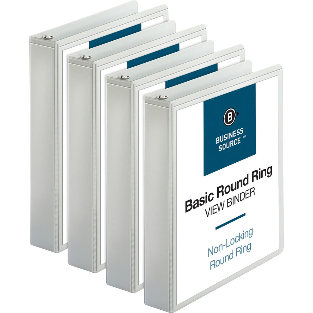 Round Ring View Binder - 1 1/2" Binder Capacity - Letter - 8 1/2" X 11" Sheet Size - 350 Sheet Capacity - Round Ring ...