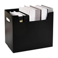 File Box Rolling File Organizer with Wheels Stackable Storage File Boxes Portable Letter File Folder Box Book Box Doc...