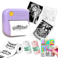 Sticker Printer Label Maker Machine,Bluetooth Inkless Printpods,Thermal Sticker Printer Perfect for Photos,Creative D...