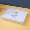 Upgrade Clear A4 File Box Paper Organizers Holder Clearance! Transparent Document Paper Project Case,Plastic Paper St...