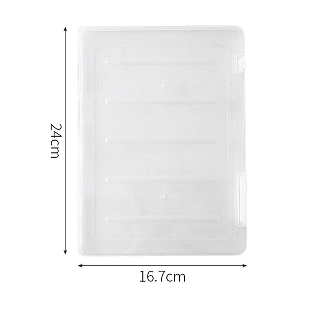 Clear Plastic File Storage Box with Lid,Document Organizer for Home Office,School Supplies,A4 Paper Holder,Stackable ...