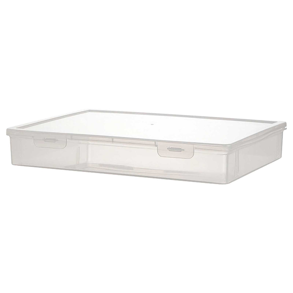 Clear Plastic Storage Box, Stackable File Organizer, Desktop Document Holder for Office, Student Study Supplies, Airt...