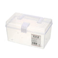 Clear Storage Bins with Lid & Handle,Storage Box Organizing Container,Stackable Small Art & Office Supply Organizer Tote,Medicine Organizer