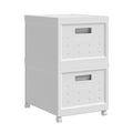 Collapsible Stackable Rolling File Boxes with Lids and 10 Hanging Files, Portable Plastic Storage Organizer or File C...
