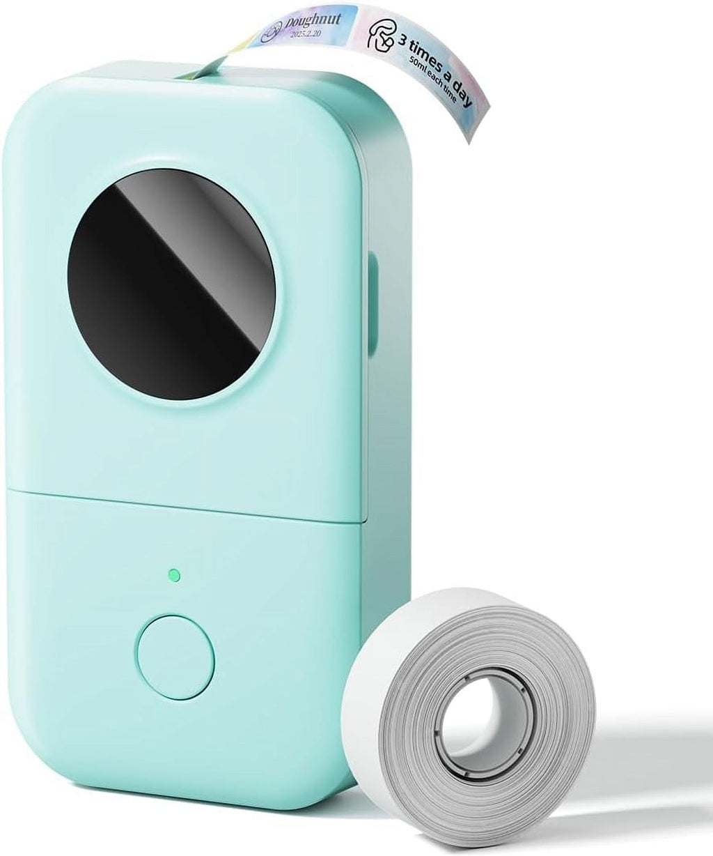 D30 Label Maker Machine, Portable Bluetooth Mini Label Printer, Smart Phone Handheld Thermal Sticker Small Labeler Mu...