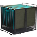 Hanging File Organizer Letter Size, Black Metal Mesh File Crate for Hanging Folders, Portable Document Folder Holder ...