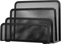 File Letter Holder,Metal Mesh top Storage for Home,File Organizer and Practical Letter SorterOffice (1 Pack Black)