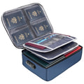 with Lock,5-Layer File Storage Case with Zipper, Safe Portable Travel Home Organizer for Laptop,Files,Certificates,Gi...