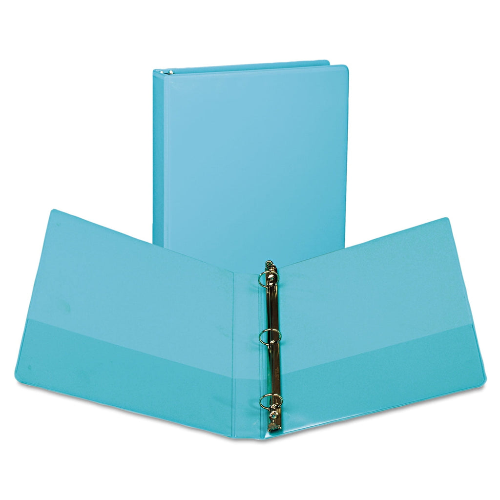 Samsill, SAMU86377, Earth's Choice Fashion Biobased USDA Certified 1" View Binders, 2 / Pack, Turquoise