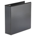 Economy 3 in. Capacity 11 in. x 8.5 in. 3 Round Ring View Binder - Black