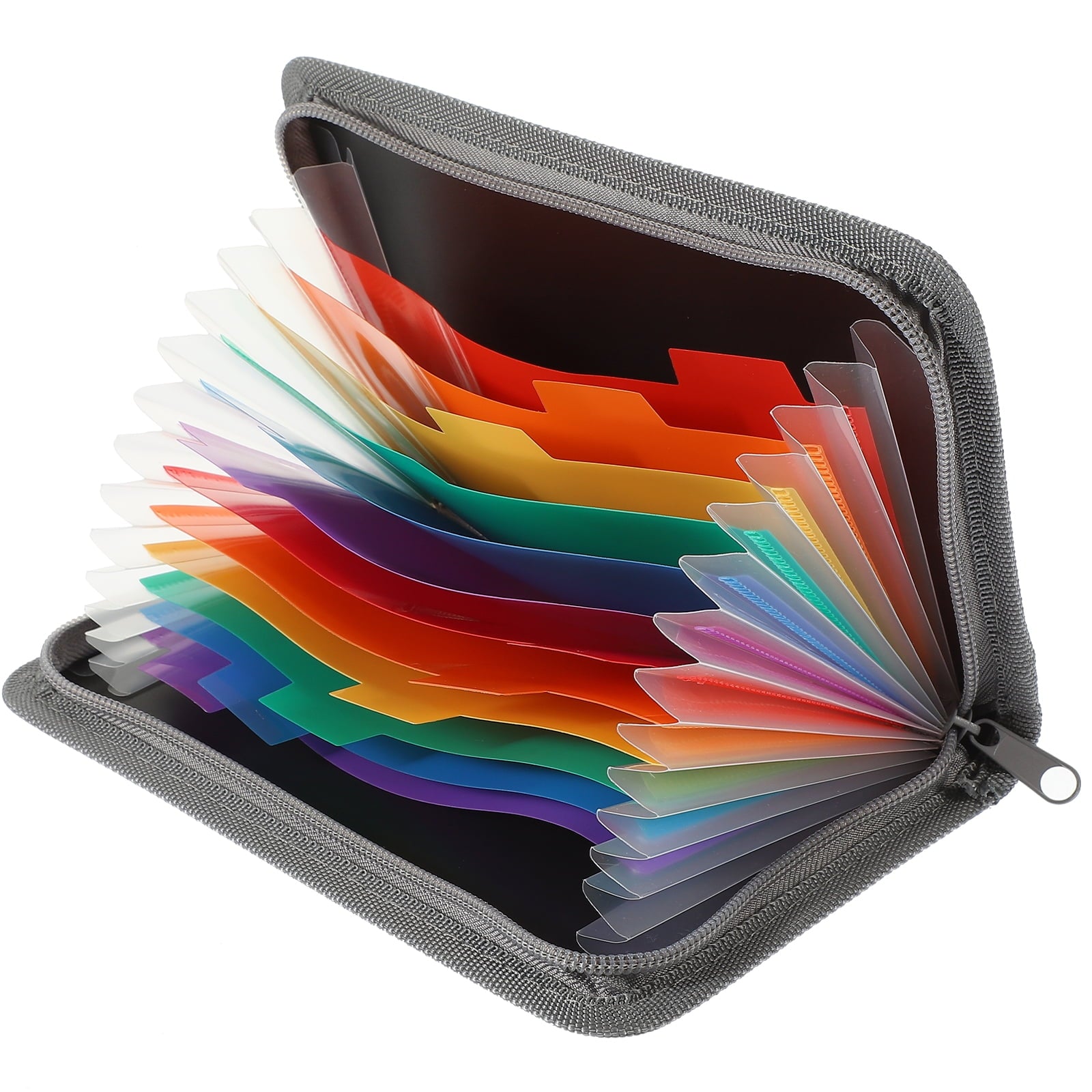 Accordion File Organizer, 13-Pocket Receipt Holder with Zipper