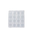 Everything Mary Craft Organizer with 16 Stackable Clear Jars – Bead & Craft Storage Container for DIY Projects