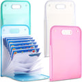 Vertical File Folder 13 Pockets Accordion File Organizer with Handle Portable Document Receipt Organizer with Labels ...