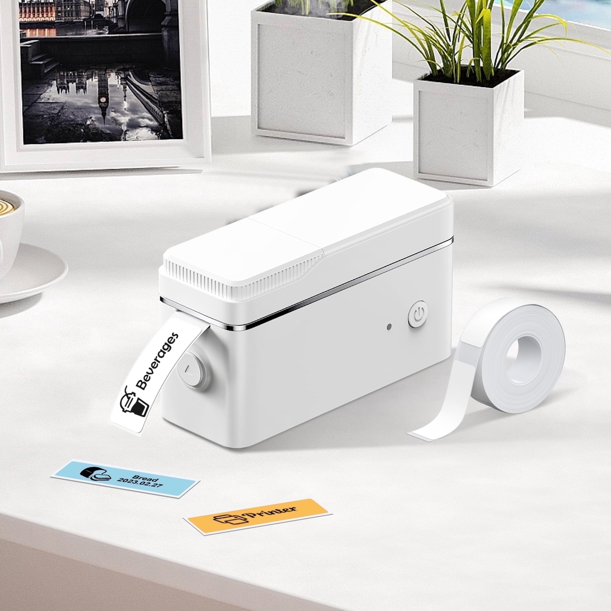 FLEXYVA P31S Label Maker Machine with Tape, Portable Thermal Printer, Bluetooth Label Printer for Organizing storage in offices and home, St