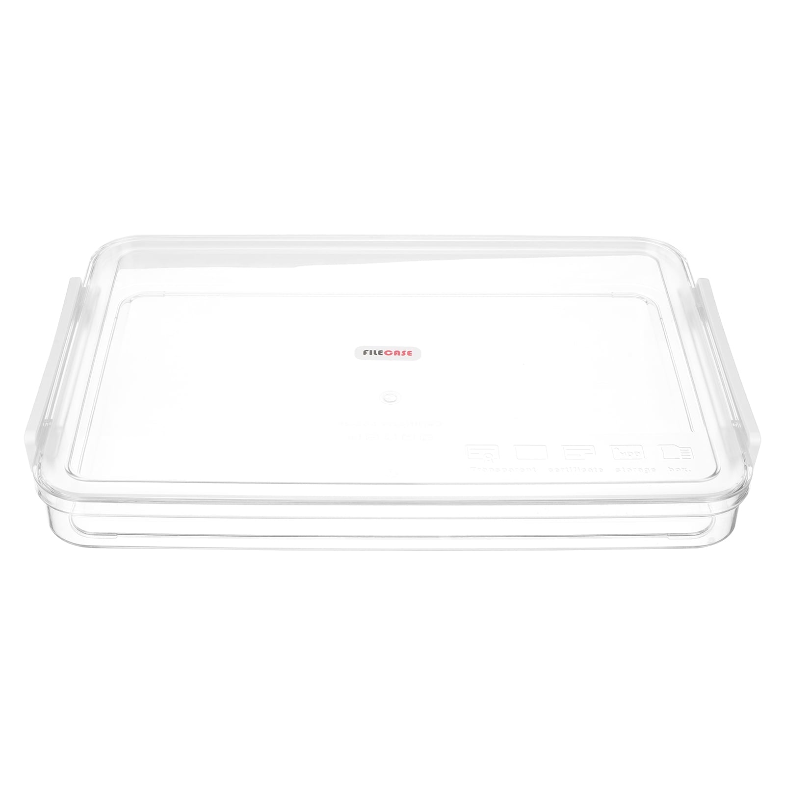 Lightweight Transparent File Case with Lock Pet ABS Material Document Storage