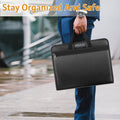 Expanding Accordion Folder with Lock Zipper Labels13 Pockets Document Holder Storage Box Bag for Business Office Rece...