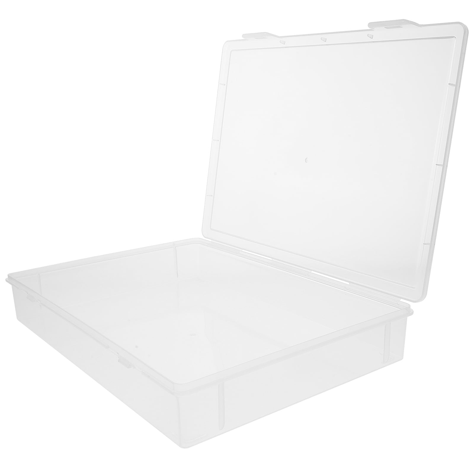 PP Office Document Storage Box Large Capacity Flat Shape Secure Closure