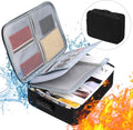 Fireproof File Storage Bags,with Letter Size File Bag, Document Organizer with Lock Water-Resistant Portable for Home Office Travel for Impo