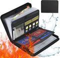 Fireproof & Waterproof Accordion File Organizer, 13-Pocket Expanding Document Organizer with Handle & Labels, Durable...