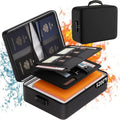 Fireproof Document Bag with Lock, Upgraded Heat Insulated Fireproof Box 8 Layers File Organizer, Portable Home Travel...