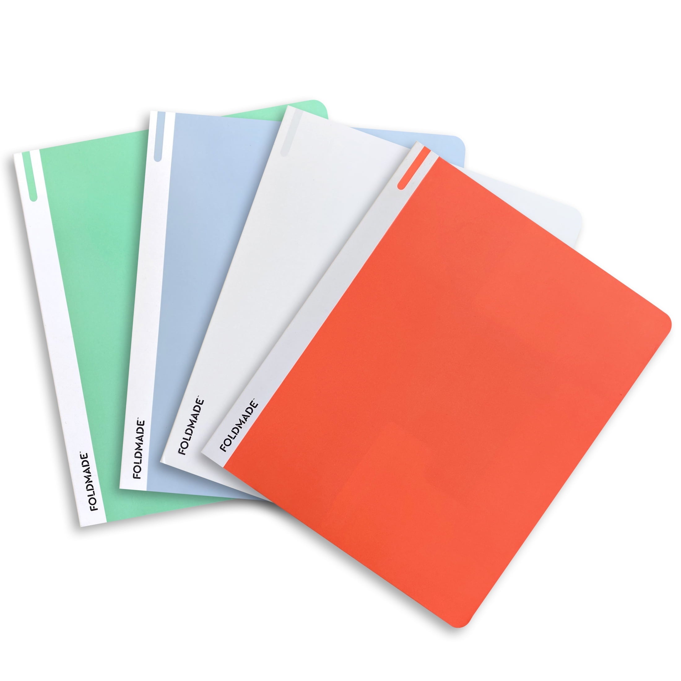 Eco-friendly 1" 3-Ring Binder with 2 Pockets, Multicolor, 4 Count