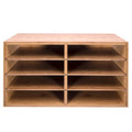 HYGRAD BUILT TO SURVIVE Bamboo A4 File Organizer with 8 Slots  Desktop Document & Letter Sorter for Paper, Mail, Folder & Magazine Storage