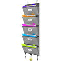 the Door File Organizer, Hanging File Folders, Wall Organizers and Storage for Mail, Magazine, Notebooks, Planners, O...