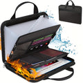 Important Document Organizer Accordion File Organizer Fireproof Expanding File Folder Storage Box with Zipper Labels ...