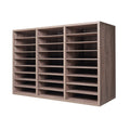 Document Storage, 27-Slot Office Post Box with Adjustable Shelves, Particle Board Mail Sorter for Office, Home, or Cl...