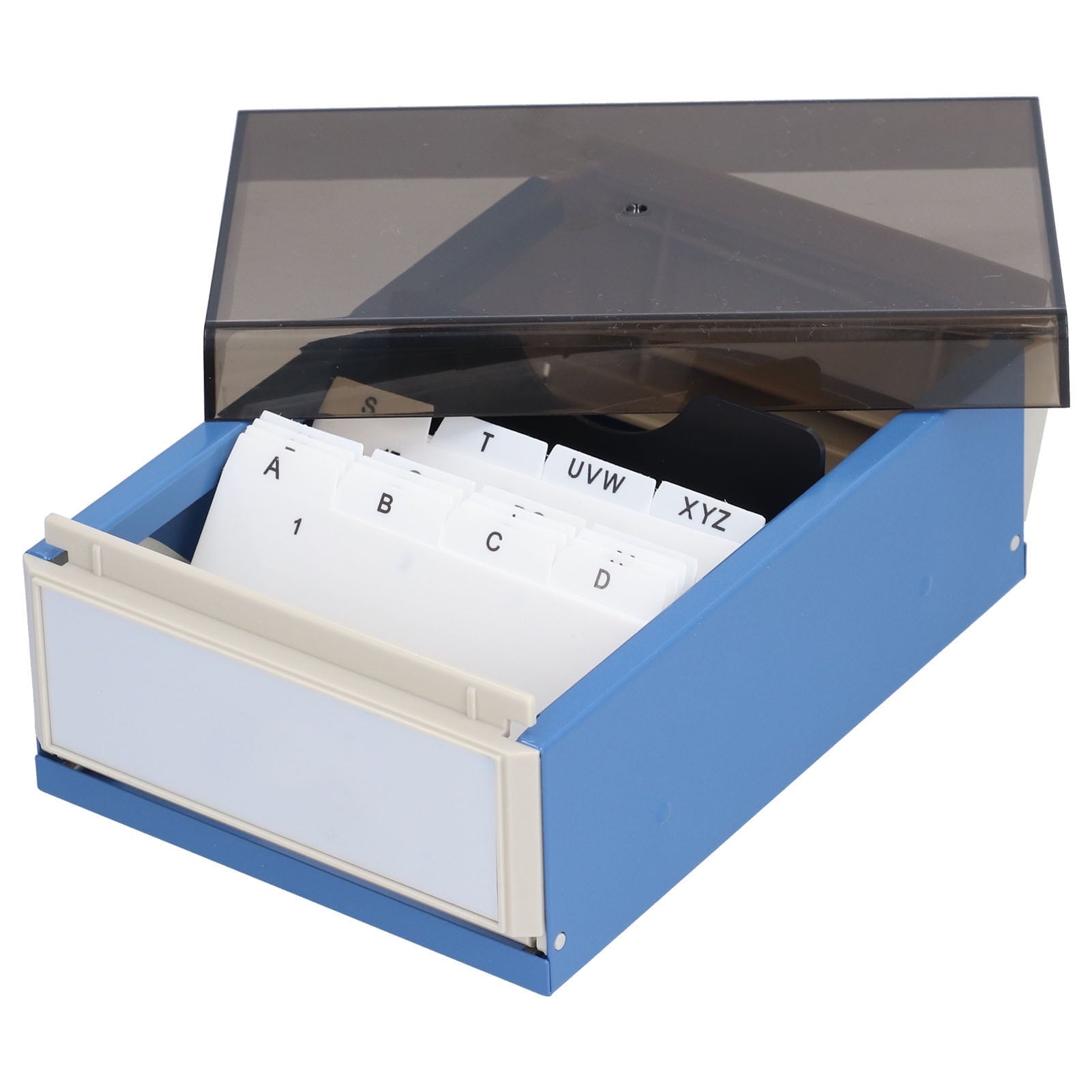 Index Card Holder Rolodex Business Card File Large Plastic Index Card Storage Box Office