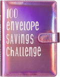100 Envelopes money saving Challenge Binder, budget binder with cash envelopes, Cash Stuffing Binder 30 Days to 52 Weeks