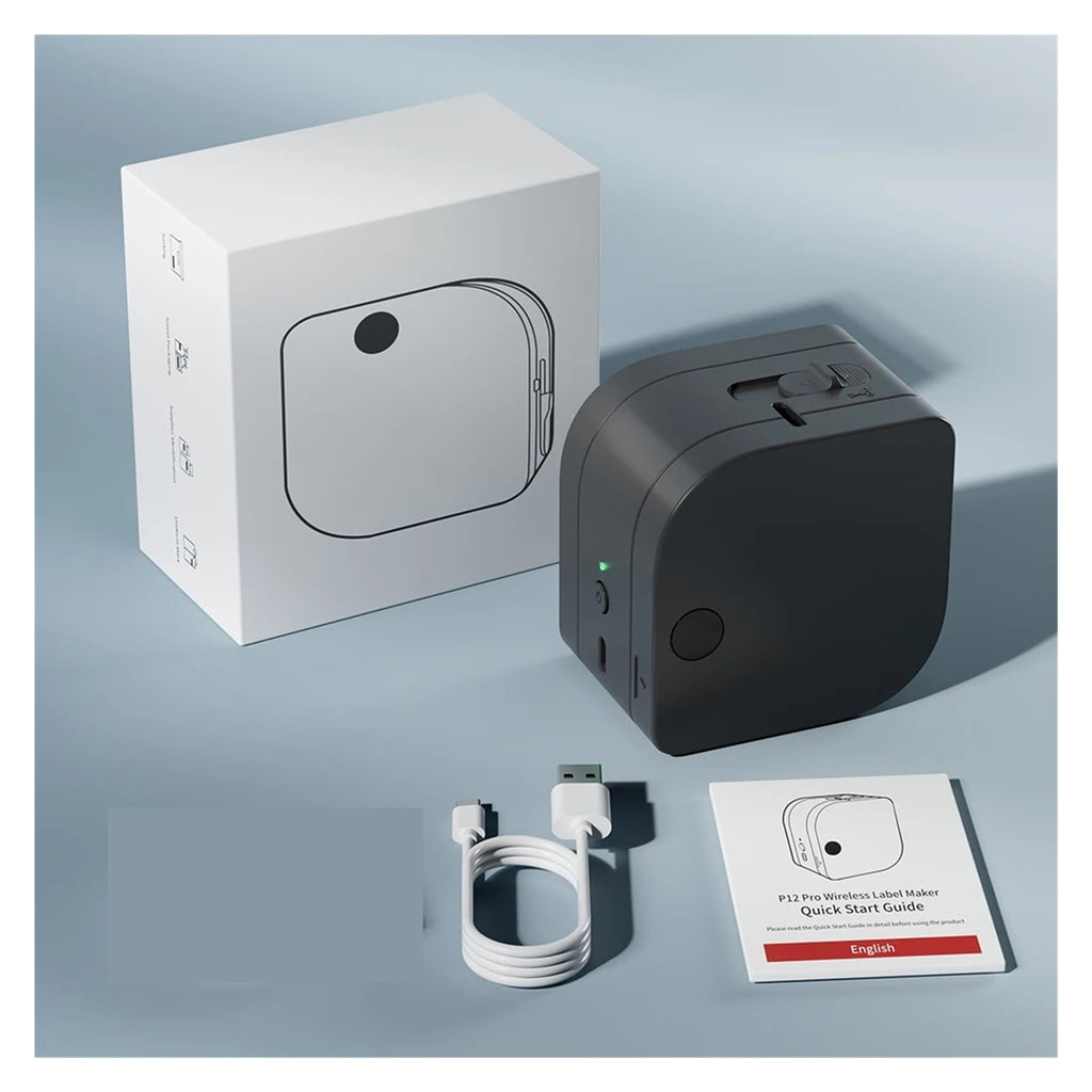 Label Maker Machine Sticky Label Fabric Iron-on Clothing Label Satin Ribbon Rechargeable Bluetooth Inkless Label Maker