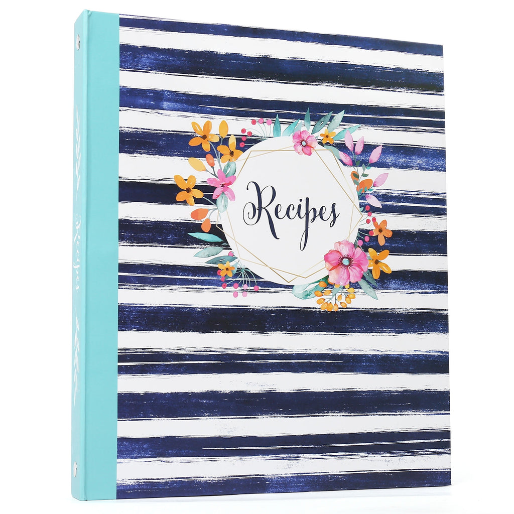 Recipe Binder, 3-Ring Recipe Binder, Kitchen Recipe Cards Binder Organizer Set, 8.5" x 10"