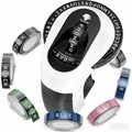 Manual Embossing Label Maker, Vintage Embosser Machine with 6 Rolls 9mm Waterproof Tapes, Old School 3D Label Maker f...